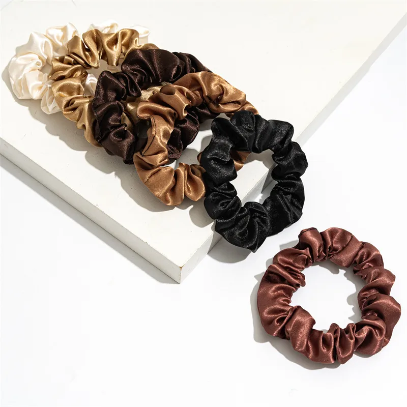 Sading Cloth Large Intestine Hair Ring Hair Accessories   Women's Head Rope Set Simple  Headwear Spot display picture 14