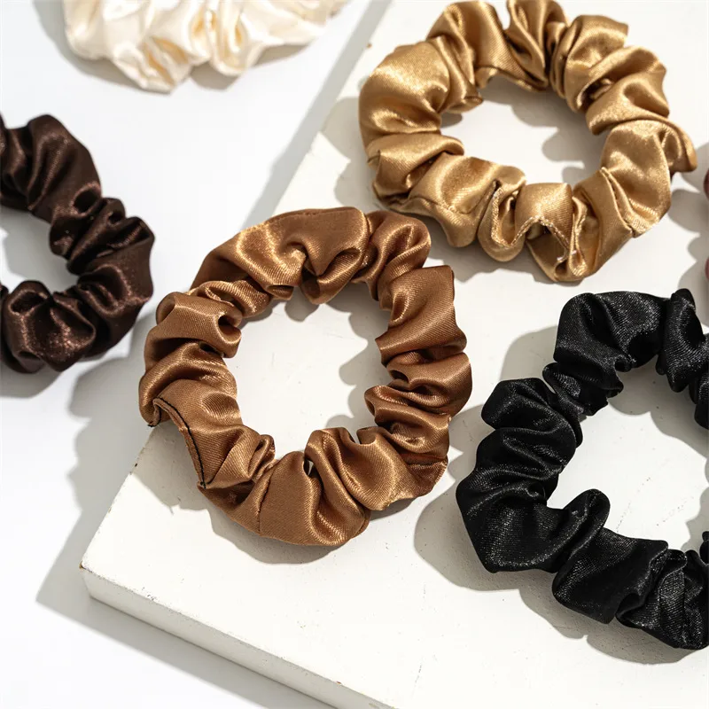 Sading Cloth Large Intestine Hair Ring Hair Accessories   Women's Head Rope Set Simple  Headwear Spot display picture 15