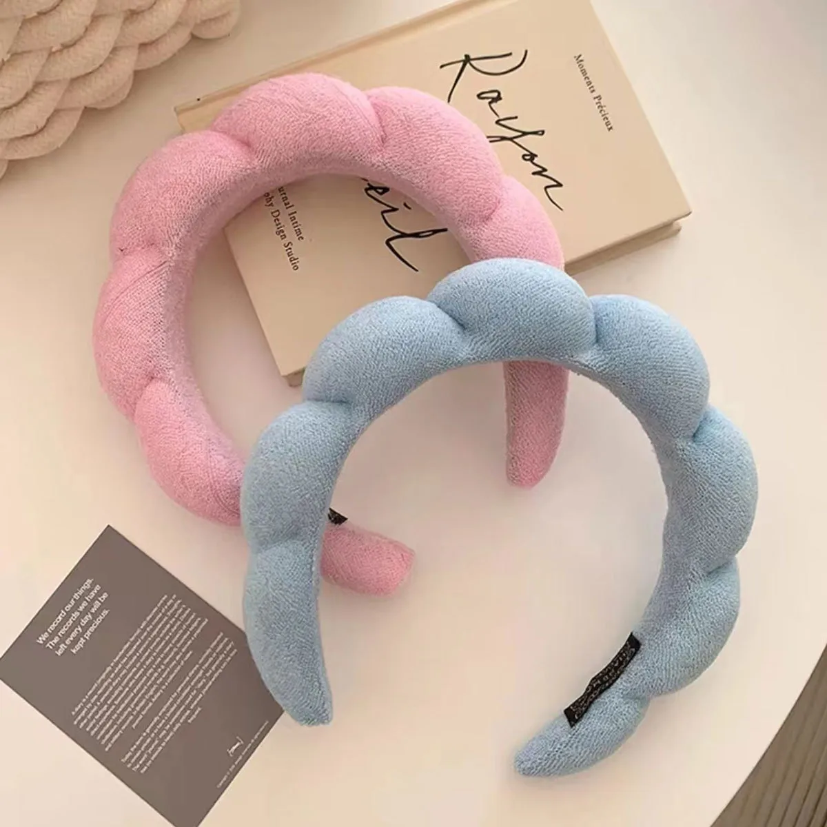 2 Large Cloud Twist Sponge Creative Spa Headband Face Wash Makeup Headband Hair Accessories Headband Face Wash Internet Celebrity display picture 1