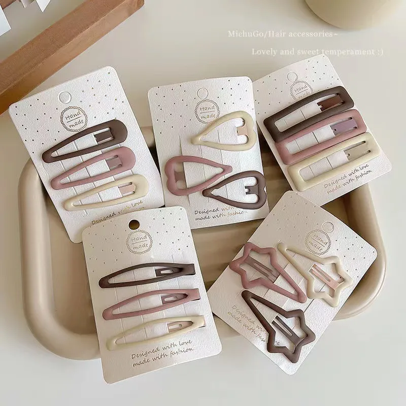 Simple Gradient Maillard Series Seamless Hairpin Duckbill Clip Bangs Side Clip Back Head Hairpin Female Hair Accessories display picture 10
