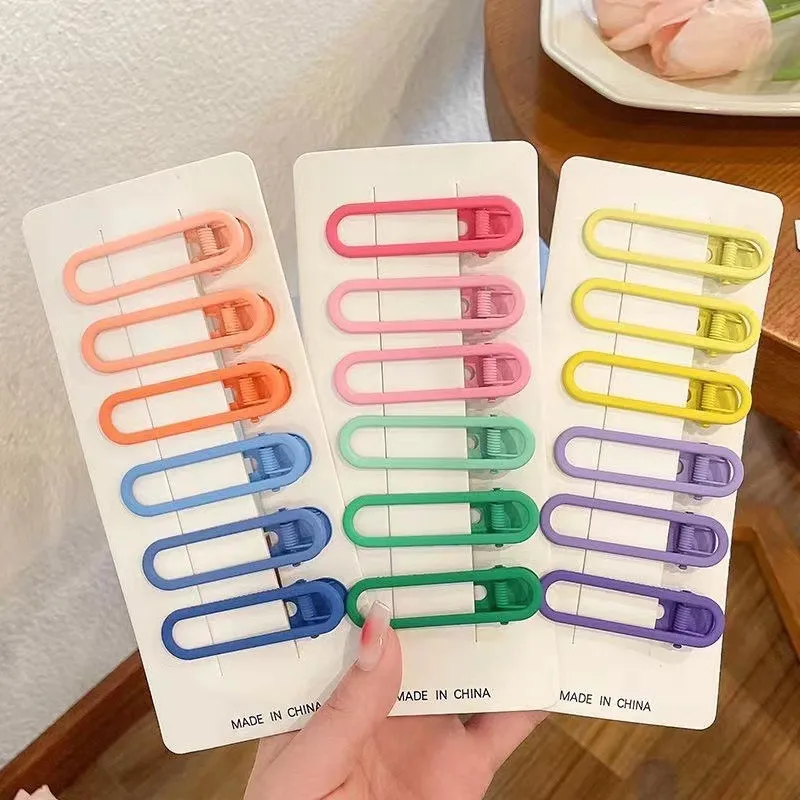 Simple Gradient Maillard Series Seamless Hairpin Duckbill Clip Bangs Side Clip Back Head Hairpin Female Hair Accessories display picture 13