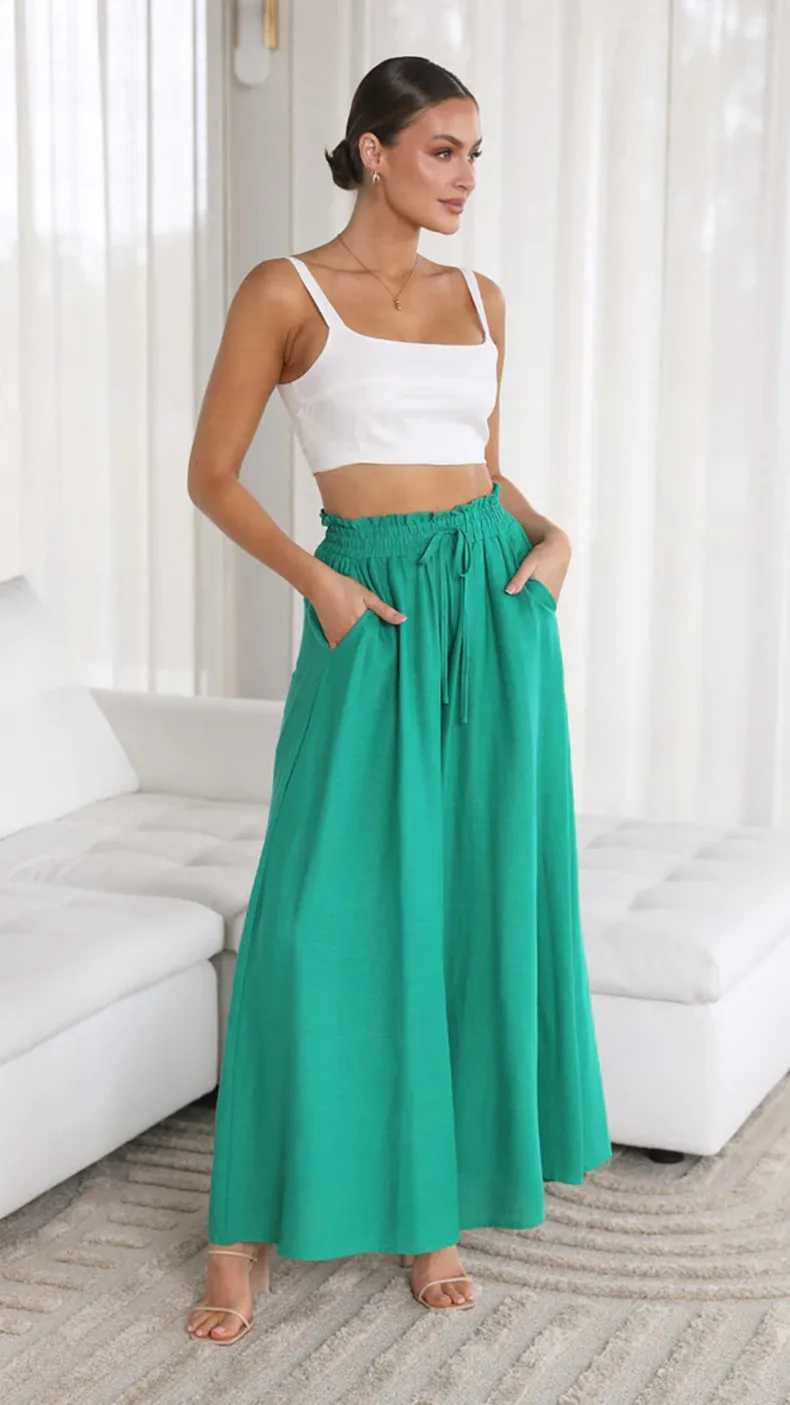 Spring And Summer Independent Station  Casual Wide Leg Explosions Loose Casual Fashion Pants Women display picture 22