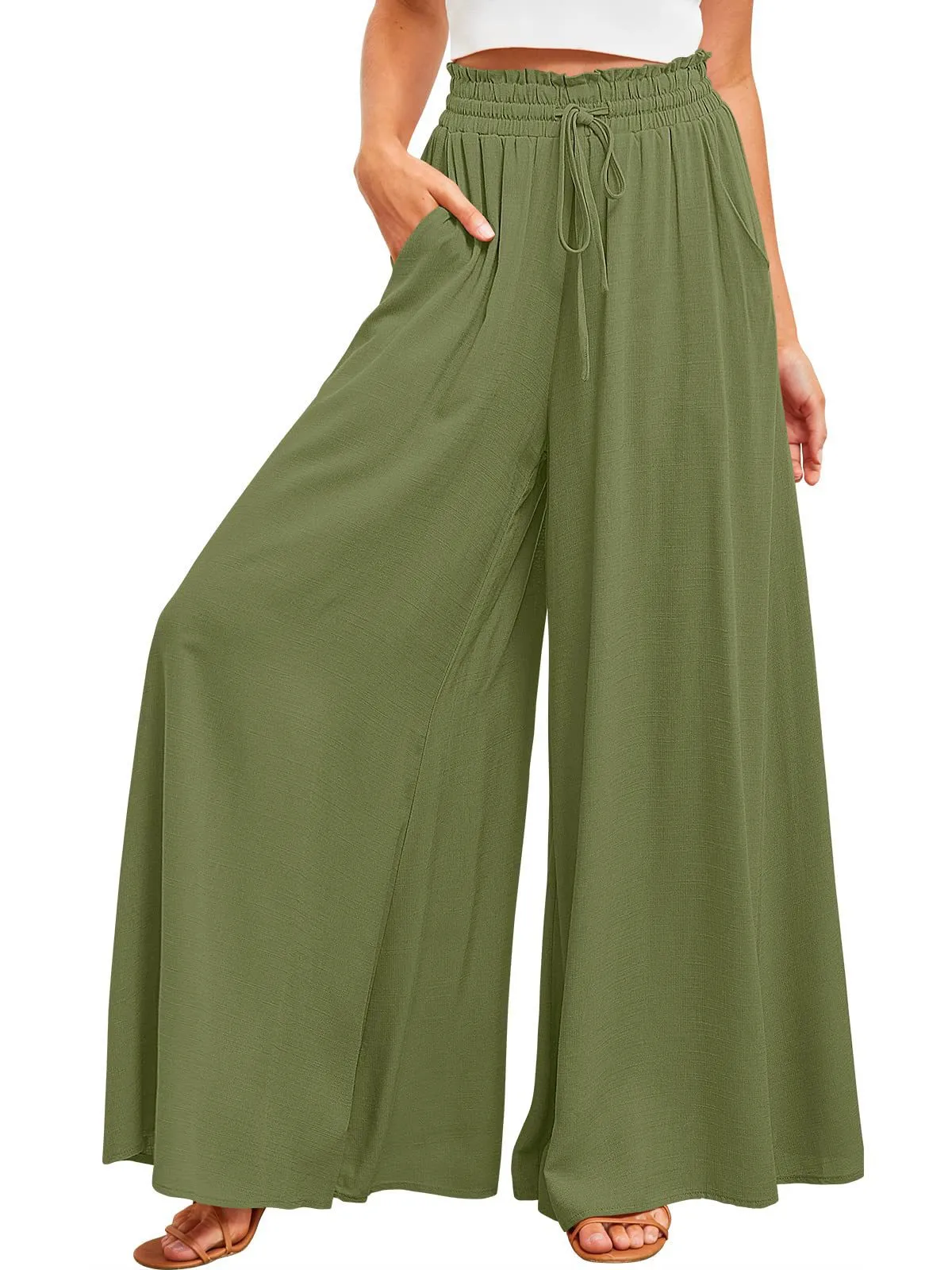 Spring And Summer Independent Station  Casual Wide Leg Explosions Loose Casual Fashion Pants Women display picture 38
