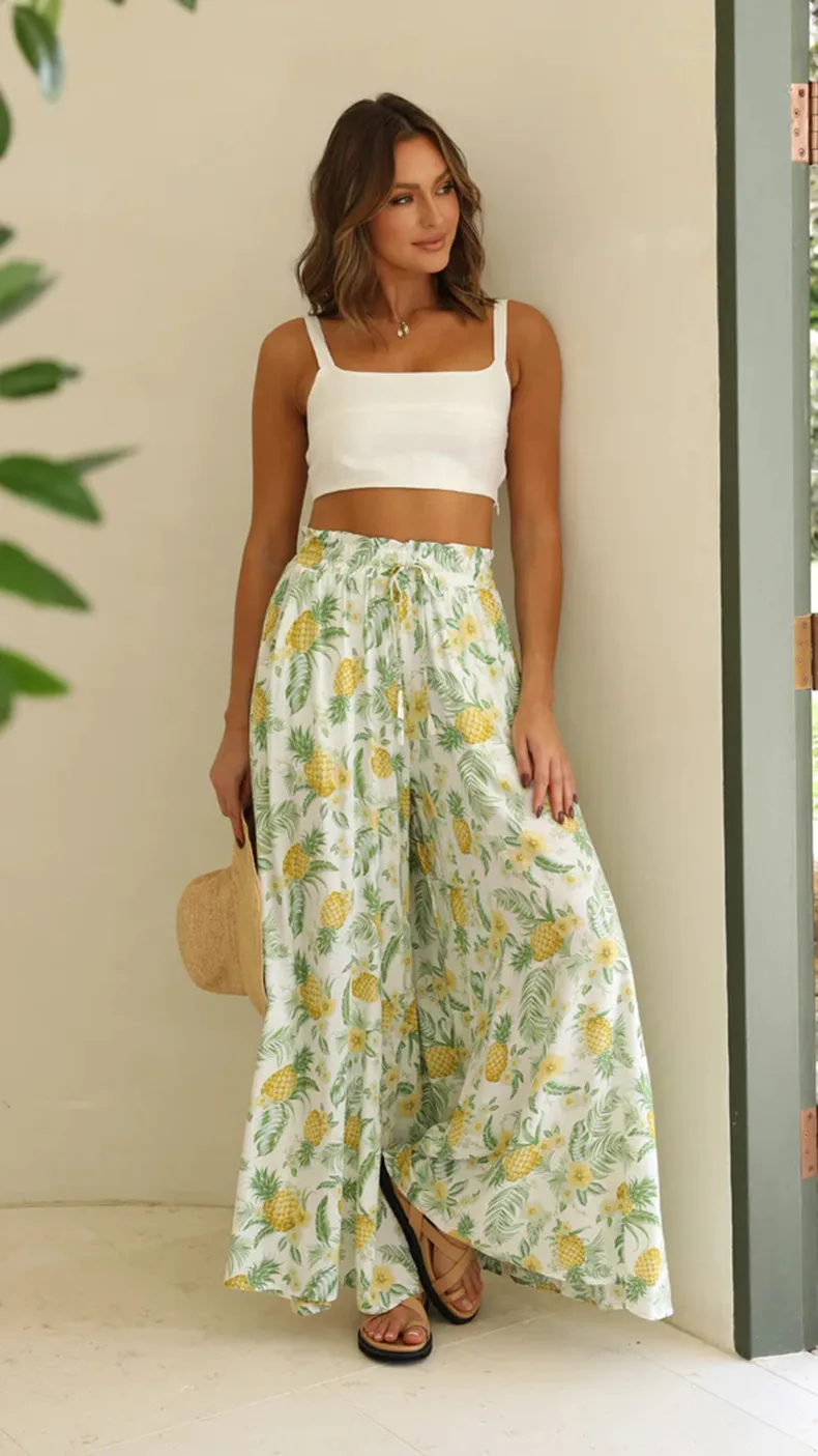 Spring And Summer Independent Station  Casual Wide Leg Explosions Loose Casual Fashion Pants Women display picture 8