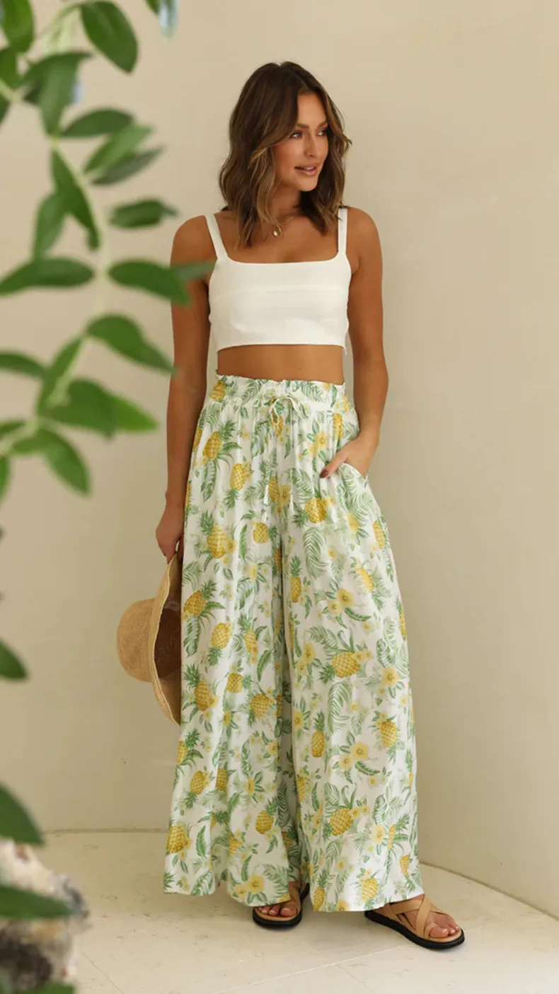 Spring And Summer Independent Station  Casual Wide Leg Explosions Loose Casual Fashion Pants Women display picture 9