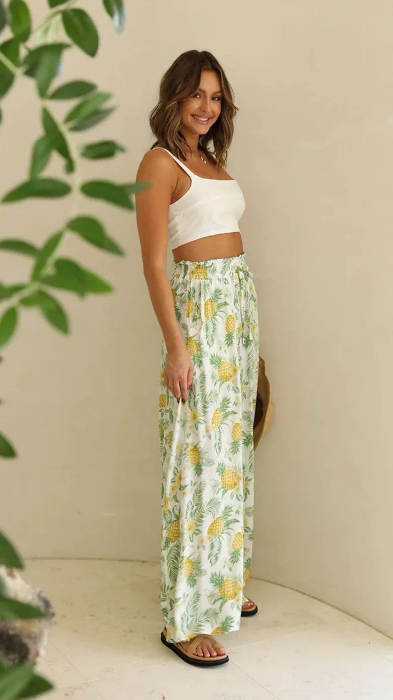 Spring And Summer Independent Station  Casual Wide Leg Explosions Loose Casual Fashion Pants Women display picture 11