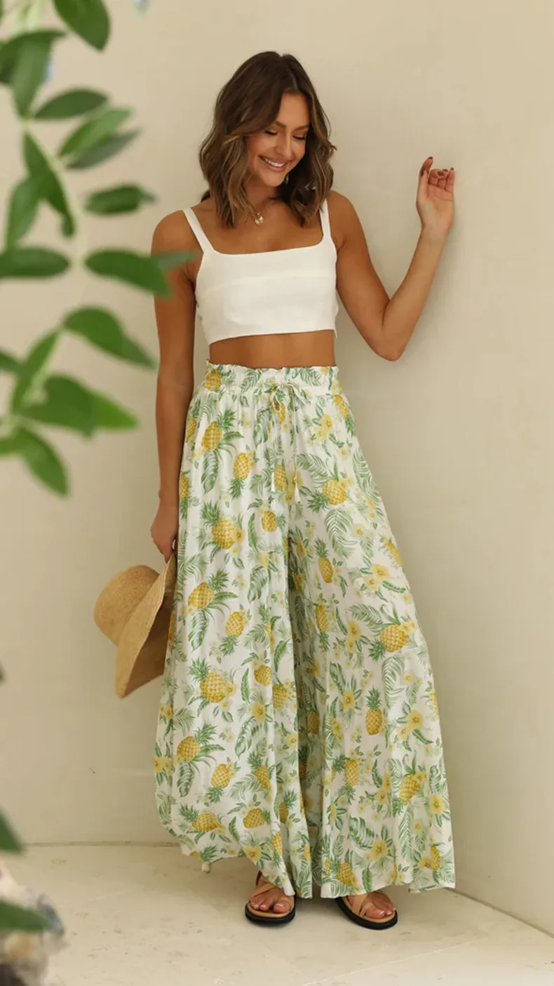 Spring And Summer Independent Station  Casual Wide Leg Explosions Loose Casual Fashion Pants Women display picture 10