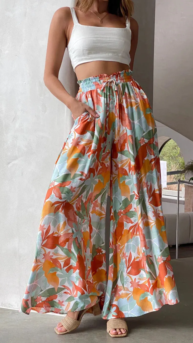 Spring And Summer Independent Station  Casual Wide Leg Explosions Loose Casual Fashion Pants Women display picture 2