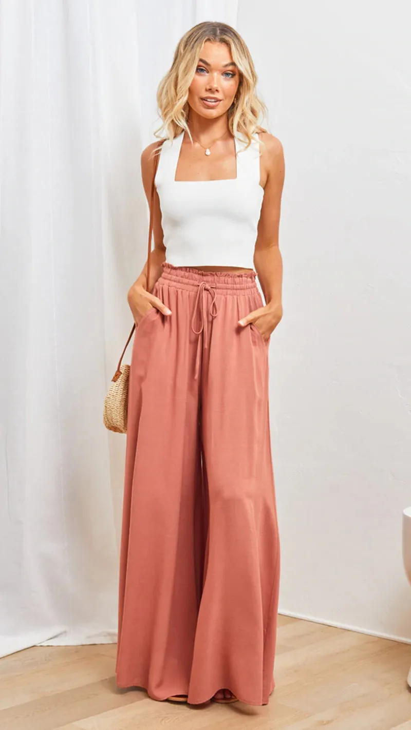 Spring And Summer Independent Station  Casual Wide Leg Explosions Loose Casual Fashion Pants Women display picture 31