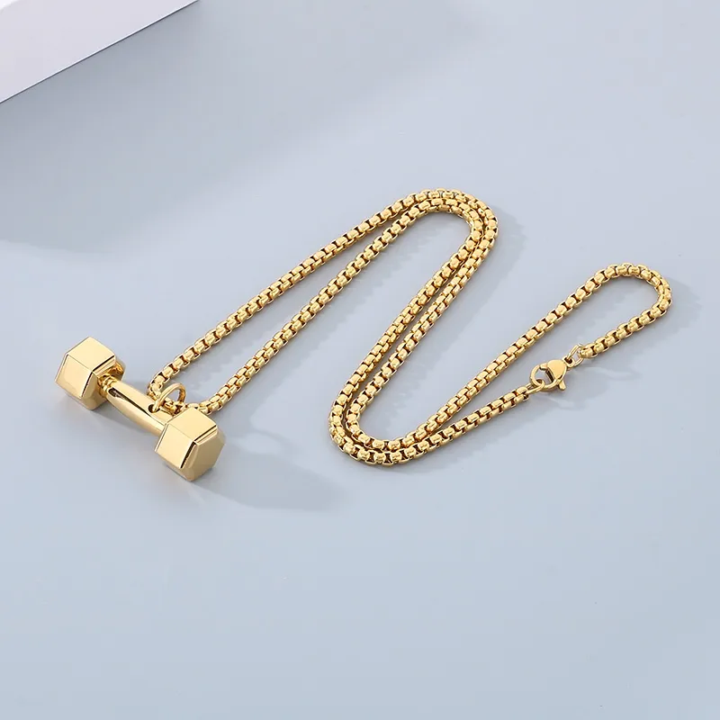 Wholesale Jewelry Elegant Simple Style Streetwear Geometric 304 Stainless Steel 18K Gold Plated Pendant Necklace display picture 12