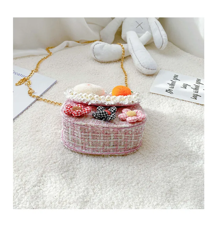 Fashion Children's Bag Cute Flower Baby Girl Coin Purse Cotton Linen Cartoon Bunny Children's Crossbody Bag display picture 50