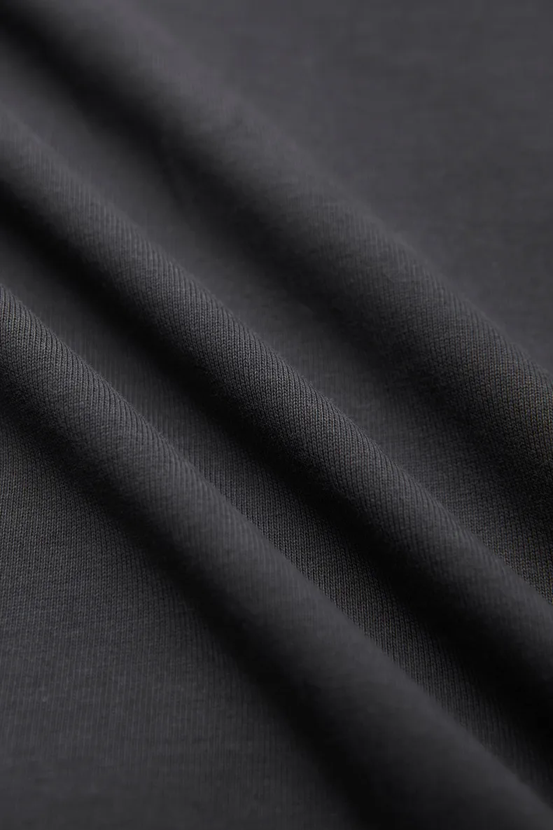 Jie Zhan Men's Wear | 305G Heavy Short Sleeve  Spring/Summer Shoulder Solid Color Street Tide Brand T-Shirt# Sold Out display picture 10