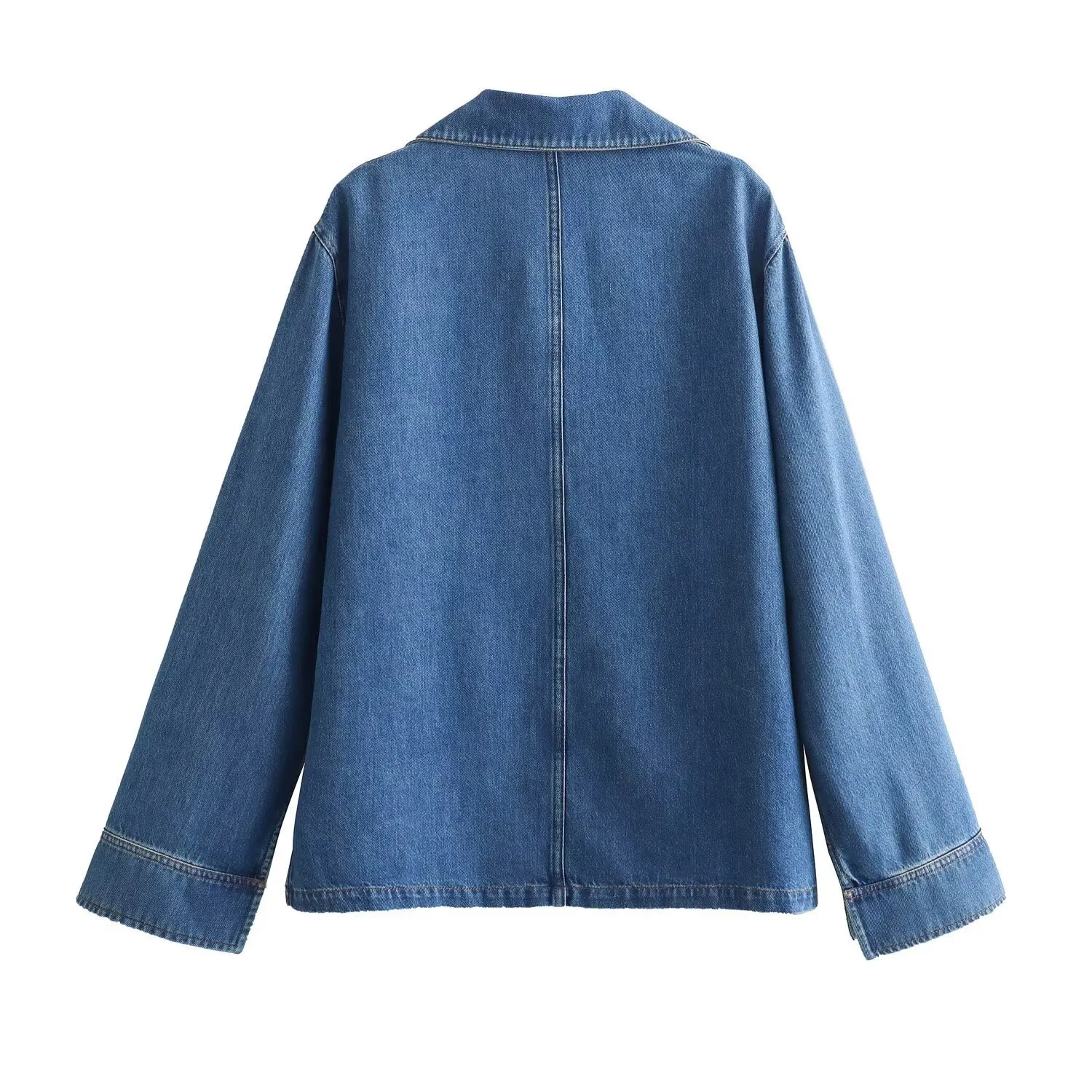 Spring  New Street Style Denim Shirt 1209427001 Casual Pants 1209795001 Suit display picture 4