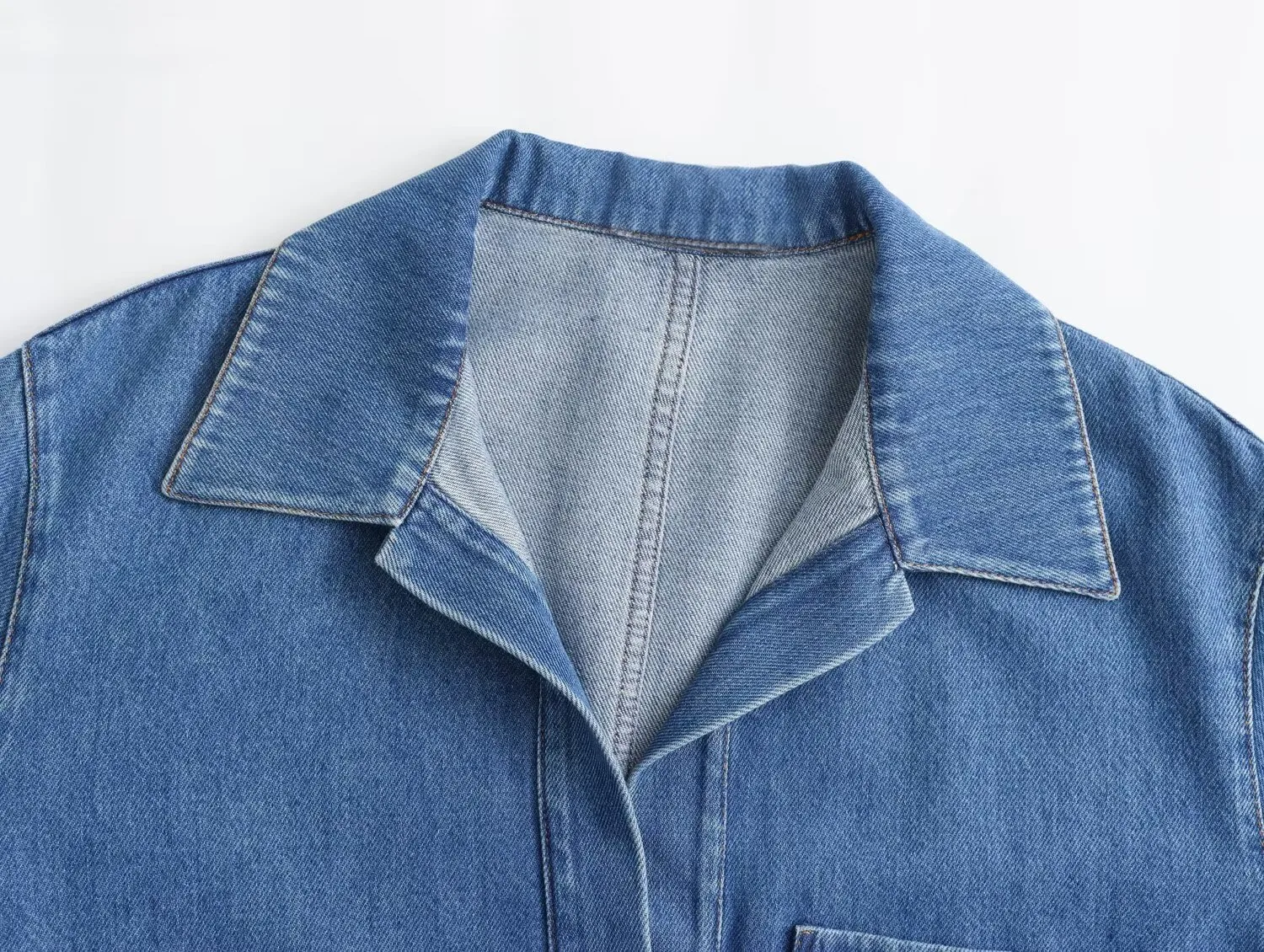 Spring  New Street Style Denim Shirt 1209427001 Casual Pants 1209795001 Suit display picture 7