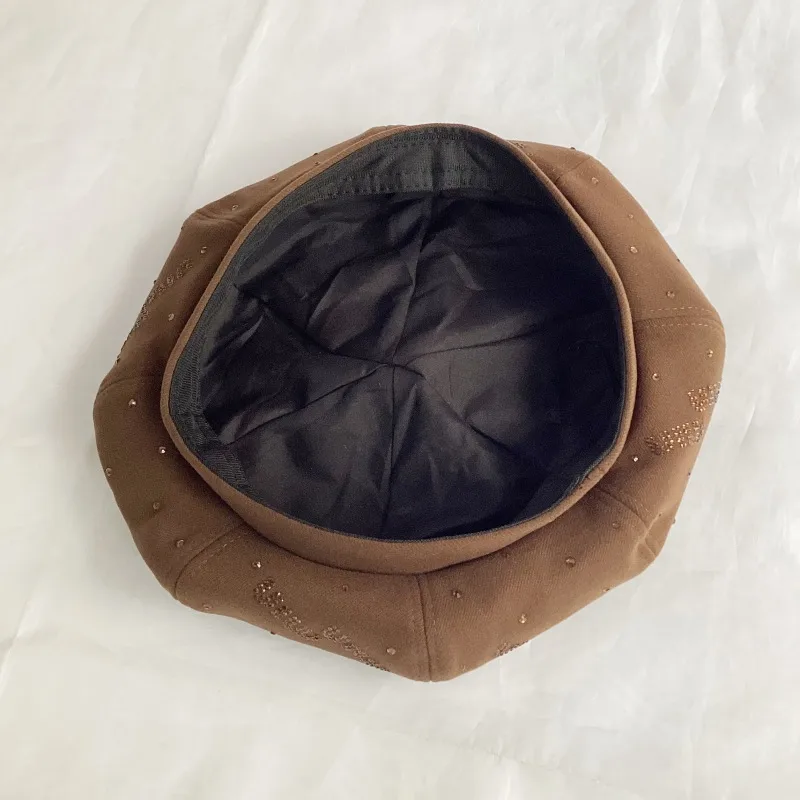 Women's Elegant Retro Lady Solid Color Eaveless Beret Hat display picture 8