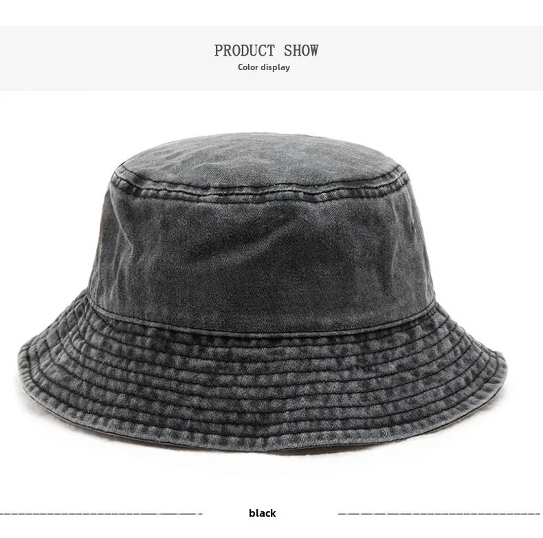 Fisherman Hat Men's Autumn Washed Cowboy Hat Basin Hat Women's Autumn And Winter Cotton  Outdoor Distressed Mountaineering Sun Hat display picture 5