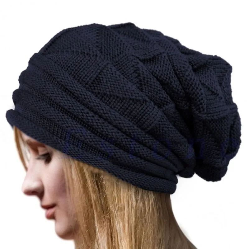 Popular Pleated Flanging Pullover Hat Women's Autumn And Winter Ski Wool Hat  Outdoor Knitted Hat display picture 5