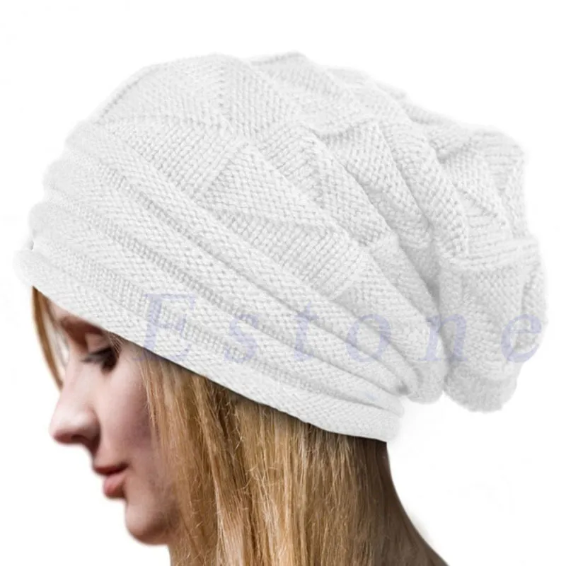 Popular Pleated Flanging Pullover Hat Women's Autumn And Winter Ski Wool Hat  Outdoor Knitted Hat display picture 6