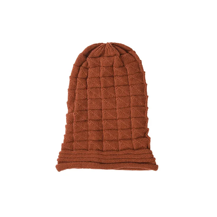 Popular Pleated Flanging Pullover Hat Women's Autumn And Winter Ski Wool Hat  Outdoor Knitted Hat display picture 9