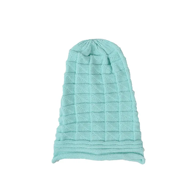Popular Pleated Flanging Pullover Hat Women's Autumn And Winter Ski Wool Hat  Outdoor Knitted Hat display picture 10