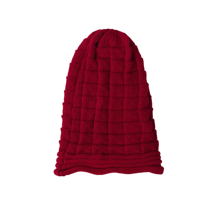 Popular Pleated Flanging Pullover Hat Women's Autumn And Winter Ski Wool Hat  Outdoor Knitted Hat display picture 12