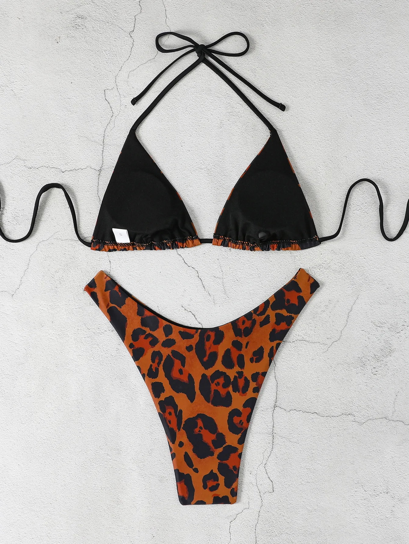 Women's Leopard 2 Pieces Set Swimwear display picture 3