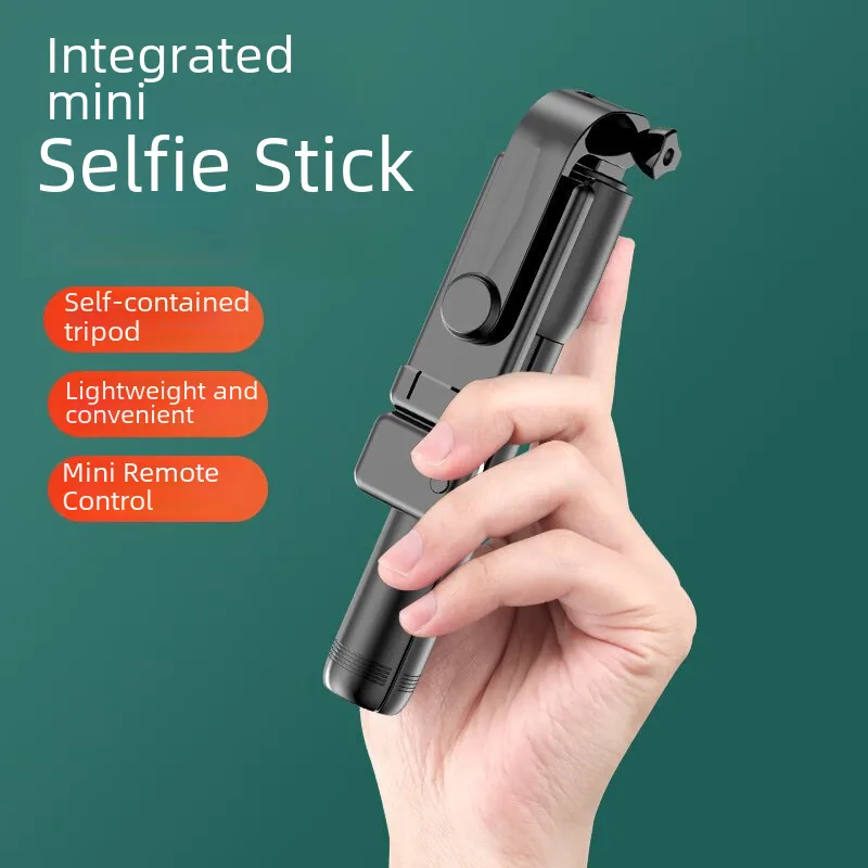 Direct Mini Portable Handheld Mobile Phone Bluetooth Selfie Stick Tripod Flash Light Photography Tool display picture 9