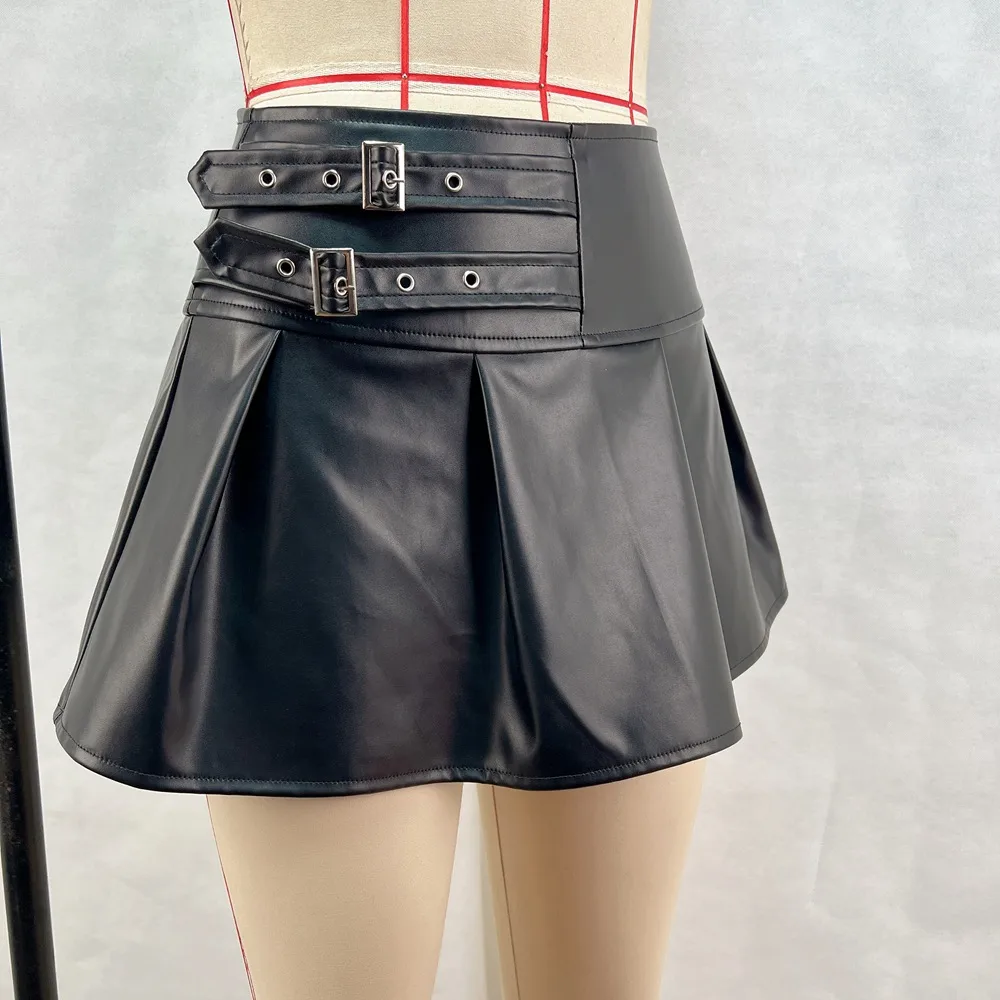 Women's Skirt Streetwear Solid Color Above Knee Holiday display picture 3