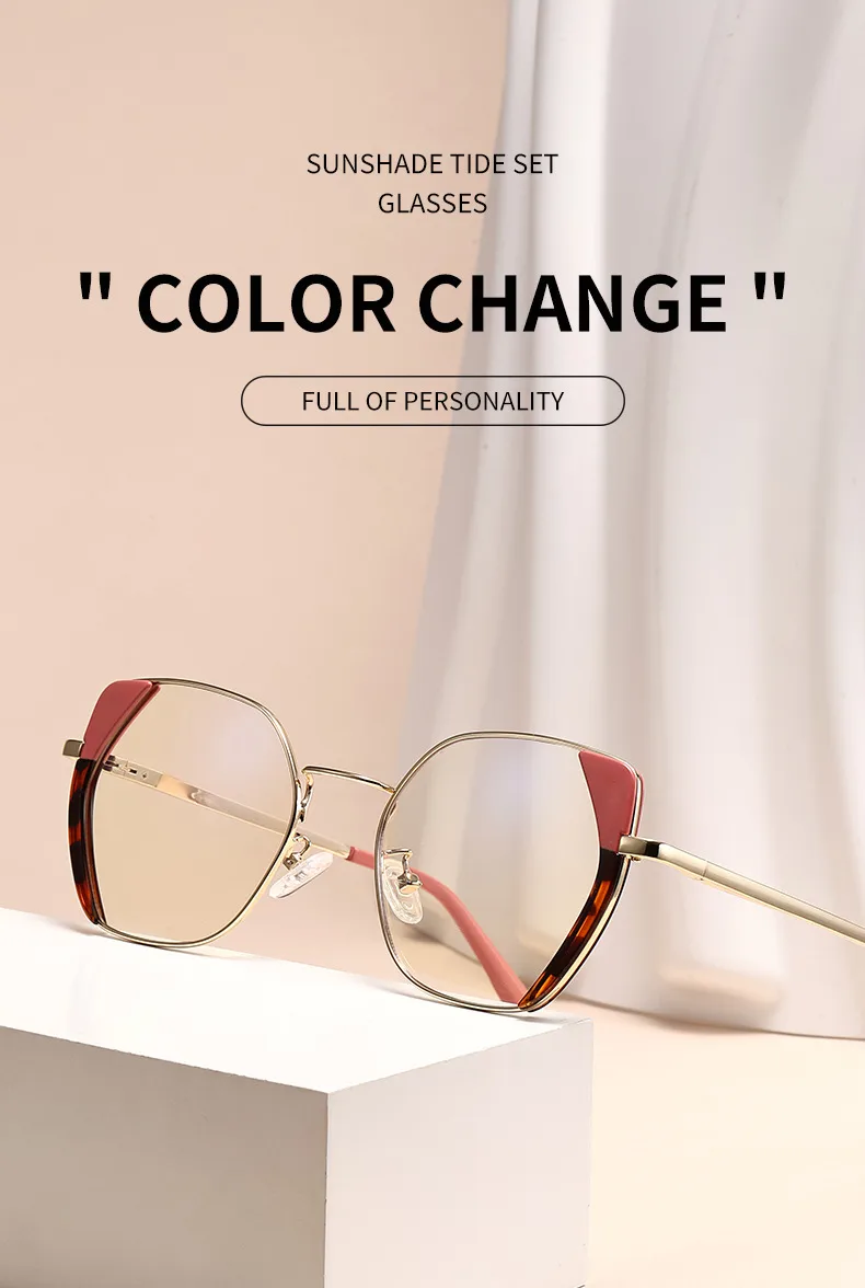 Streetwear Geometric Tac Cat Eye Full Frame Glasses display picture 1