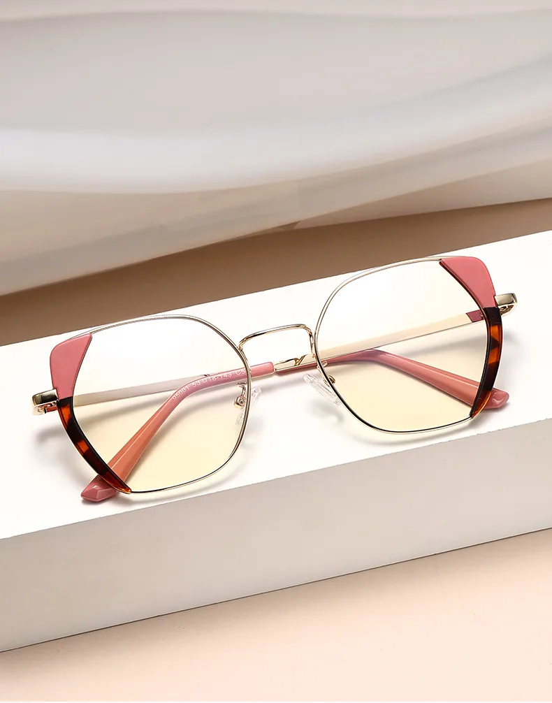 Streetwear Geometric Tac Cat Eye Full Frame Glasses display picture 3