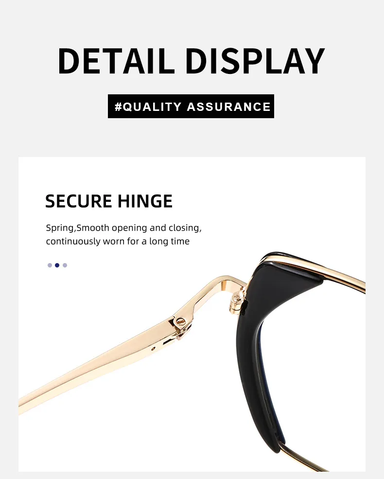 Streetwear Geometric Tac Cat Eye Full Frame Glasses display picture 9