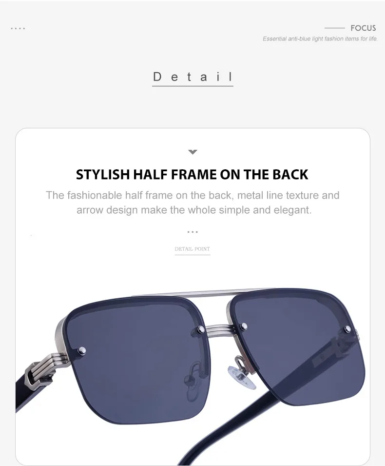 Streetwear Geometric Pc Square Full Frame Glasses display picture 7