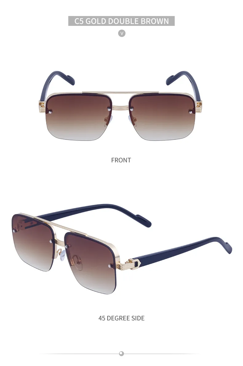 Streetwear Geometric Pc Square Full Frame Glasses display picture 15