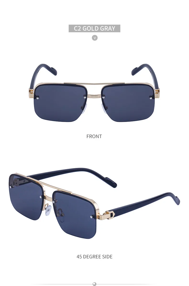 Streetwear Geometric Pc Square Full Frame Glasses display picture 20