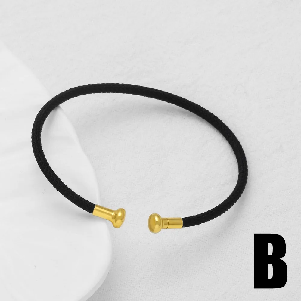Modern Style Simple Style C Shape Rope Copper 18K Gold Plated Unisex Bangle display picture 5