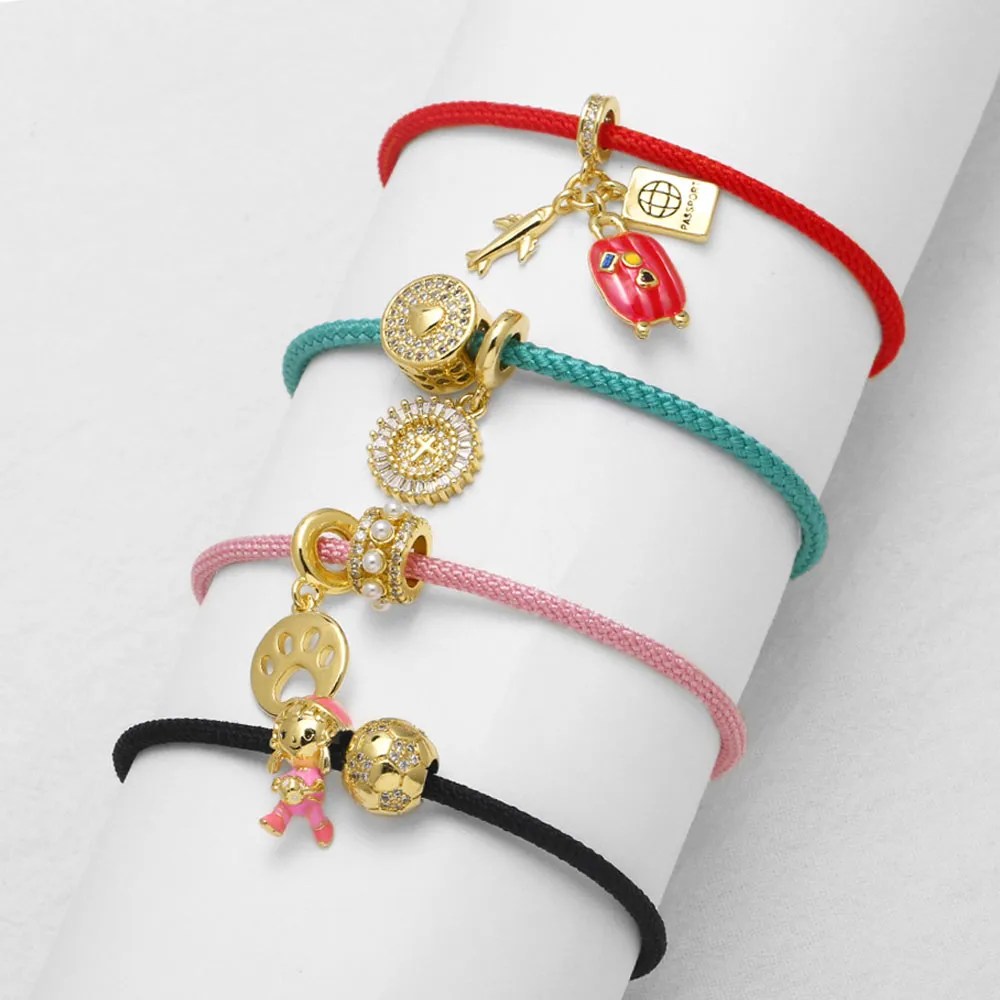 Modern Style Simple Style C Shape Rope Copper 18K Gold Plated Unisex Bangle display picture 12