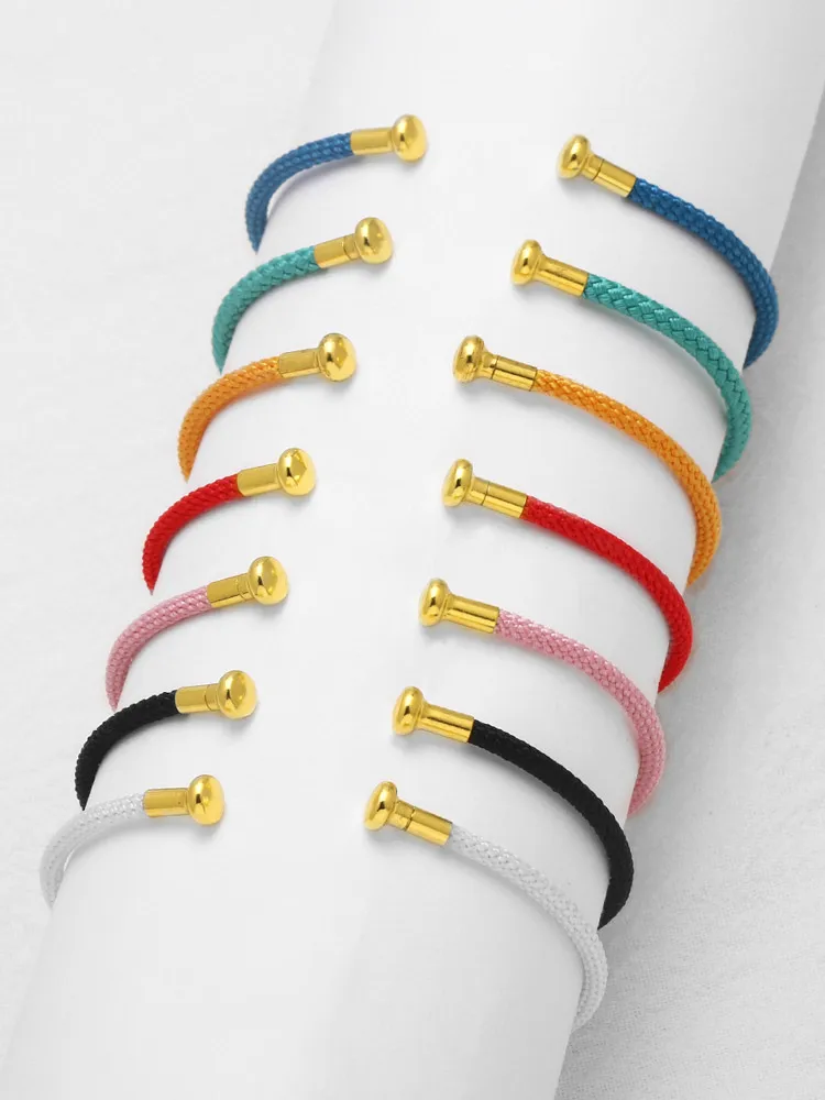 Modern Style Simple Style C Shape Rope Copper 18K Gold Plated Unisex Bangle display picture 2