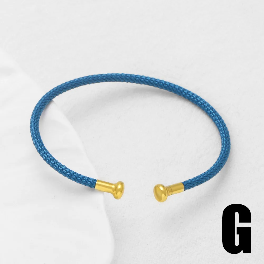 Modern Style Simple Style C Shape Rope Copper 18K Gold Plated Unisex Bangle display picture 7