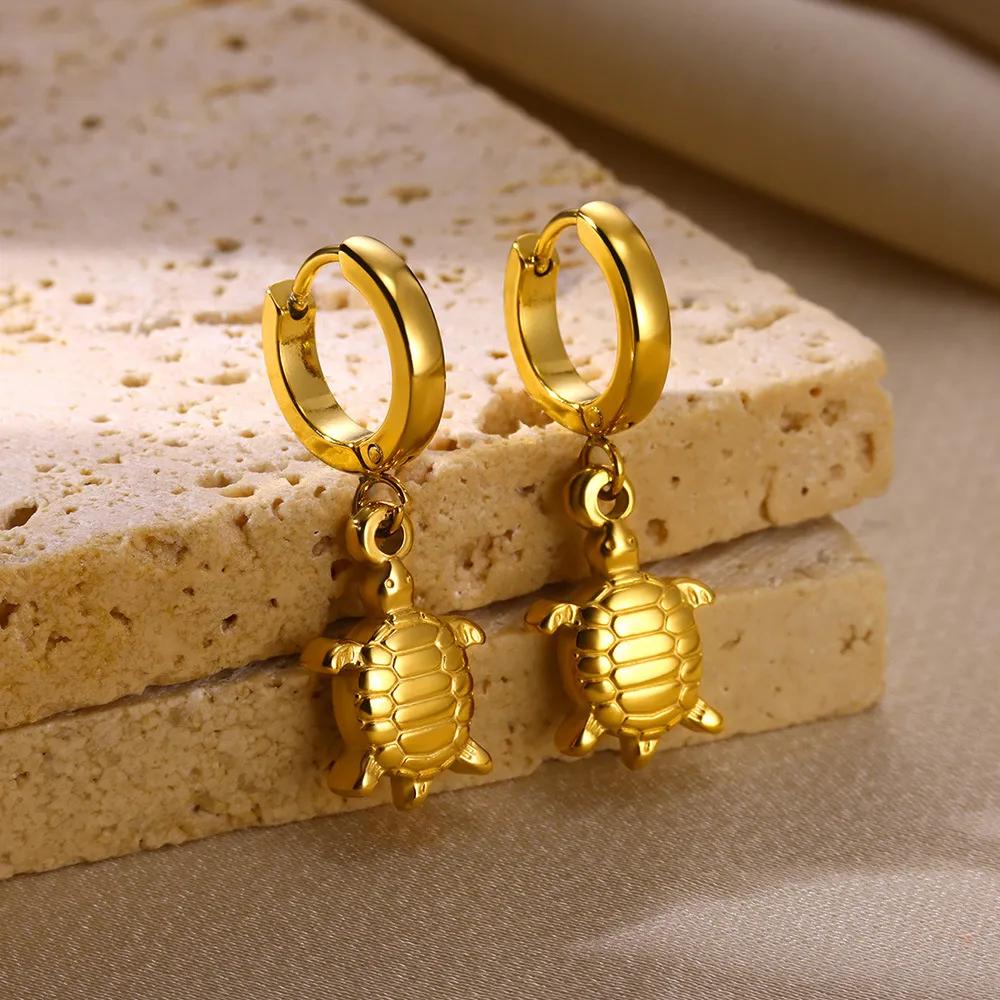 1 Pair Simple Style Ocean 304 Stainless Steel Drop Earrings display picture 5