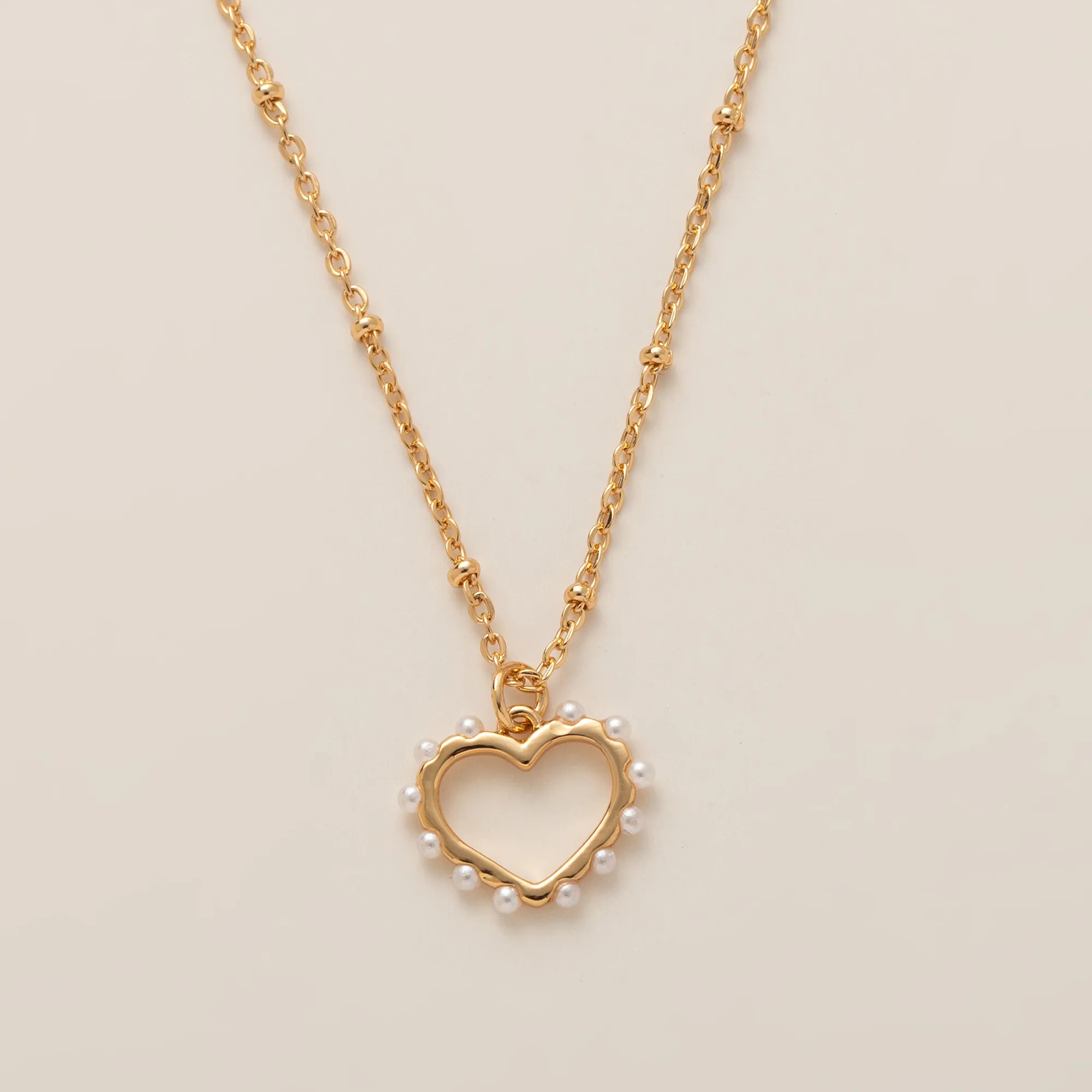 Vintage Style Heart Shape 304 Stainless Steel Imitation Pearl Copper Zircon Gold Plated Unisex Pendant Necklace display picture 7