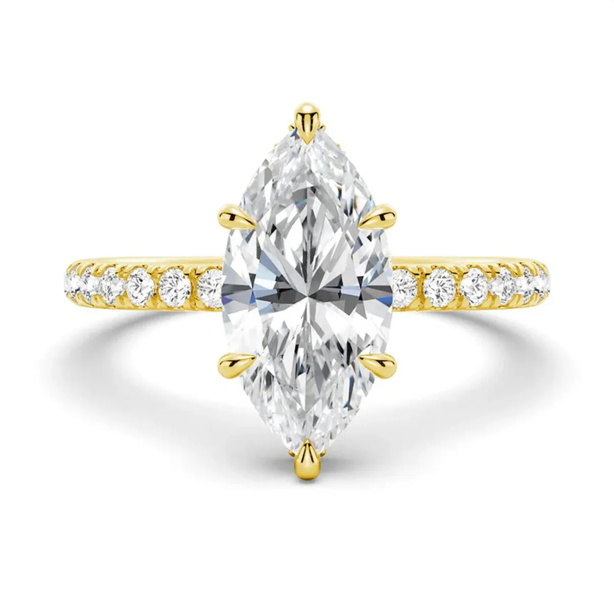 14K Gold Plated White Gold Plated 925 Sterling Silver Zircon Geometric Rings 925 Sterling Silver Rings display picture 8