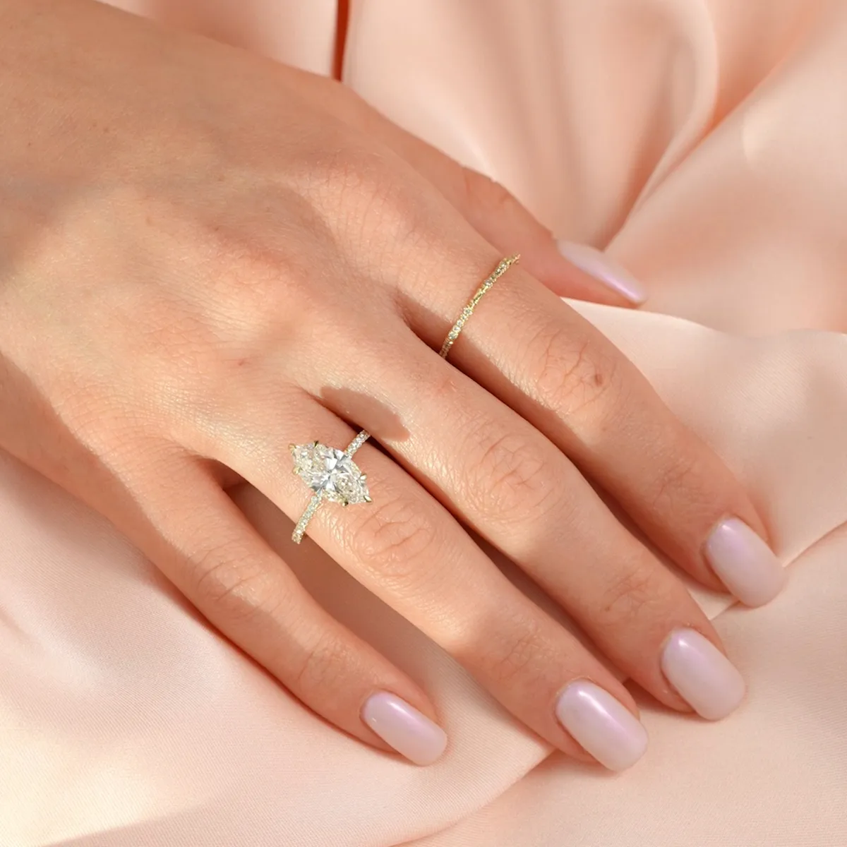 14K Gold Plated White Gold Plated 925 Sterling Silver Zircon Geometric Rings 925 Sterling Silver Rings display picture 4