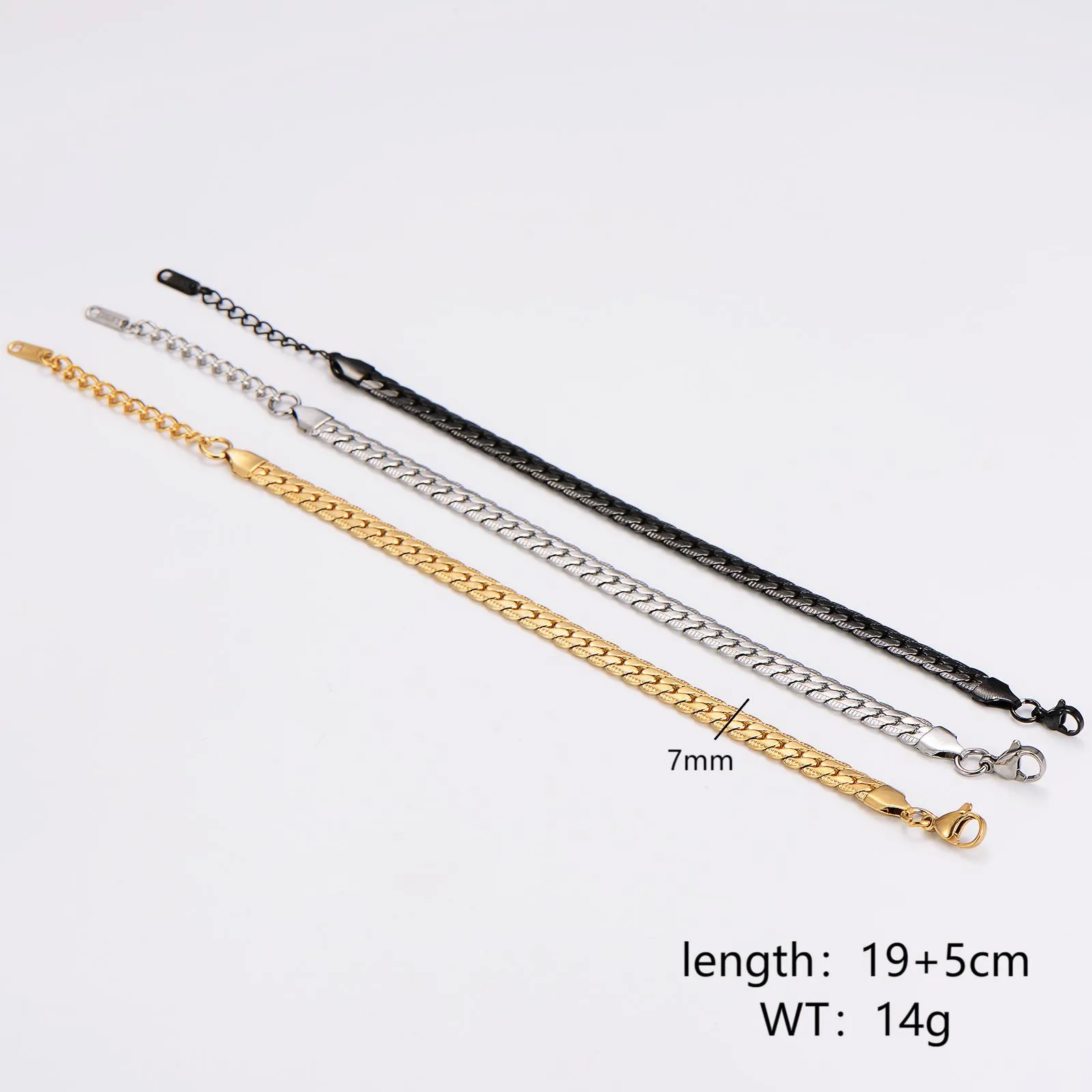Simple Style Classic Style Solid Color 304 Stainless Steel Women's Bracelets display picture 1