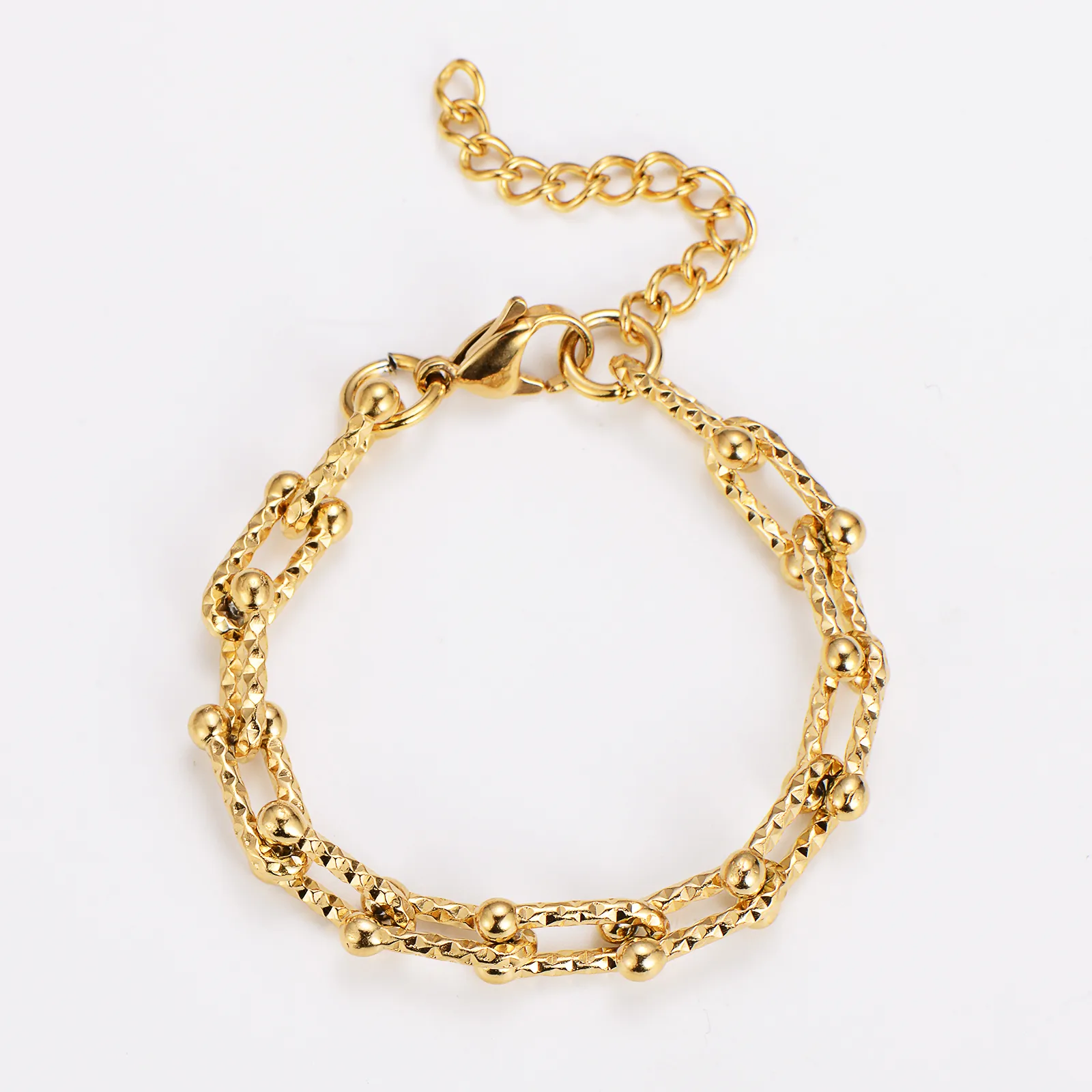 Simple Style Classic Style Geometric Solid Color 304 Stainless Steel Women's Bracelets display picture 2
