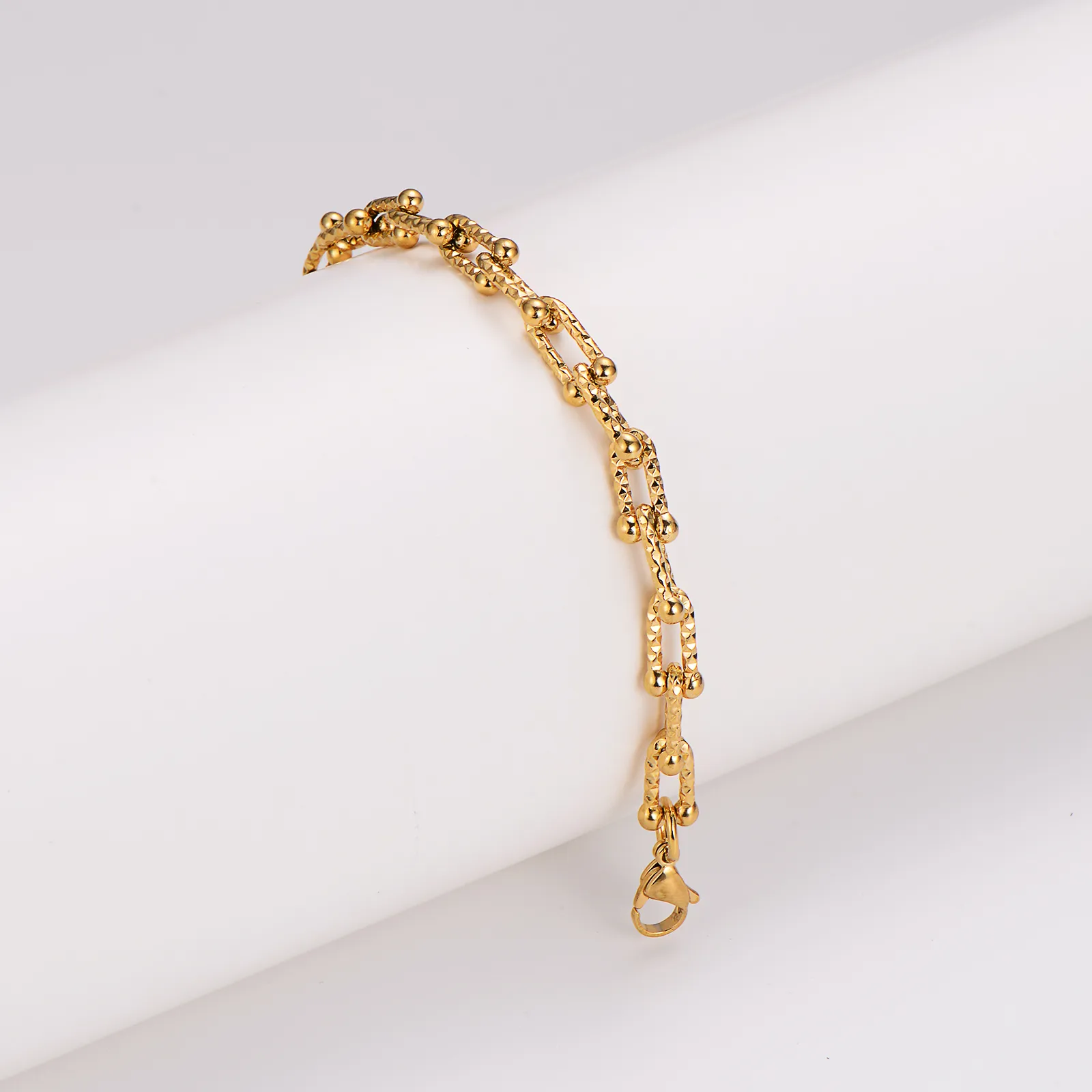 Simple Style Classic Style Geometric Solid Color 304 Stainless Steel Women's Bracelets display picture 3