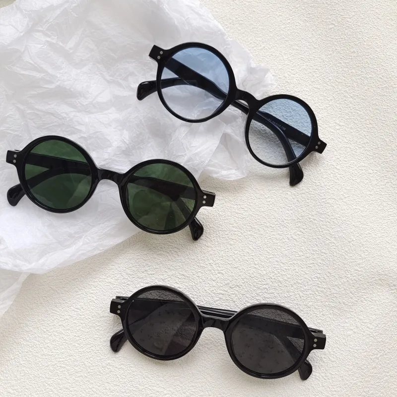 Casual Vacation Modern Style Solid Color Pc Round Frame Full Frame Glasses display picture 2