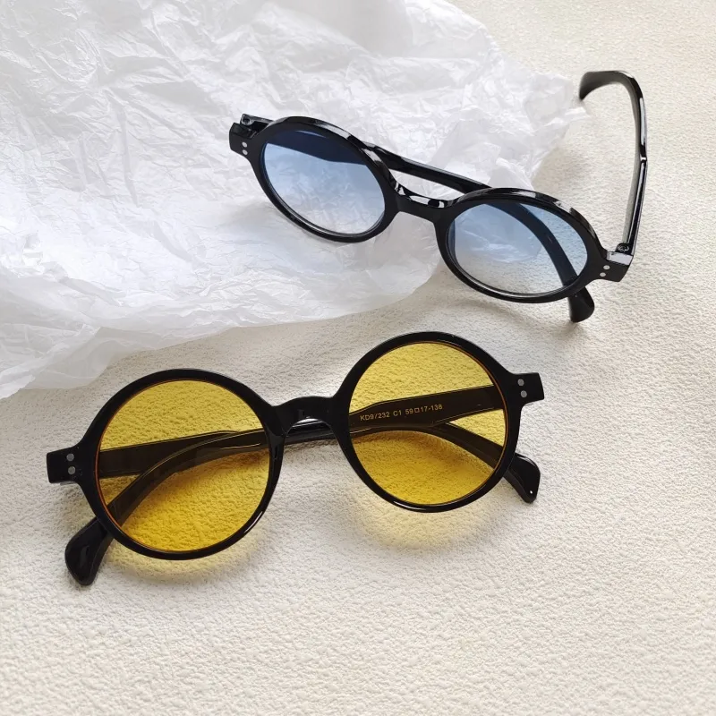 Casual Vacation Modern Style Solid Color Pc Round Frame Full Frame Glasses display picture 5