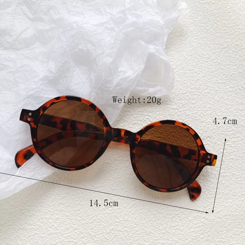 Casual Vacation Modern Style Solid Color Pc Round Frame Full Frame Glasses display picture 7