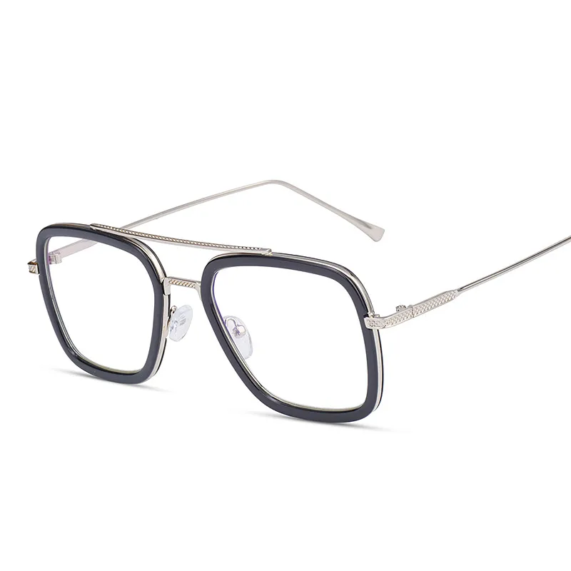 Lady Simple Style Solid Color Ac Square Full Frame Glasses display picture 2