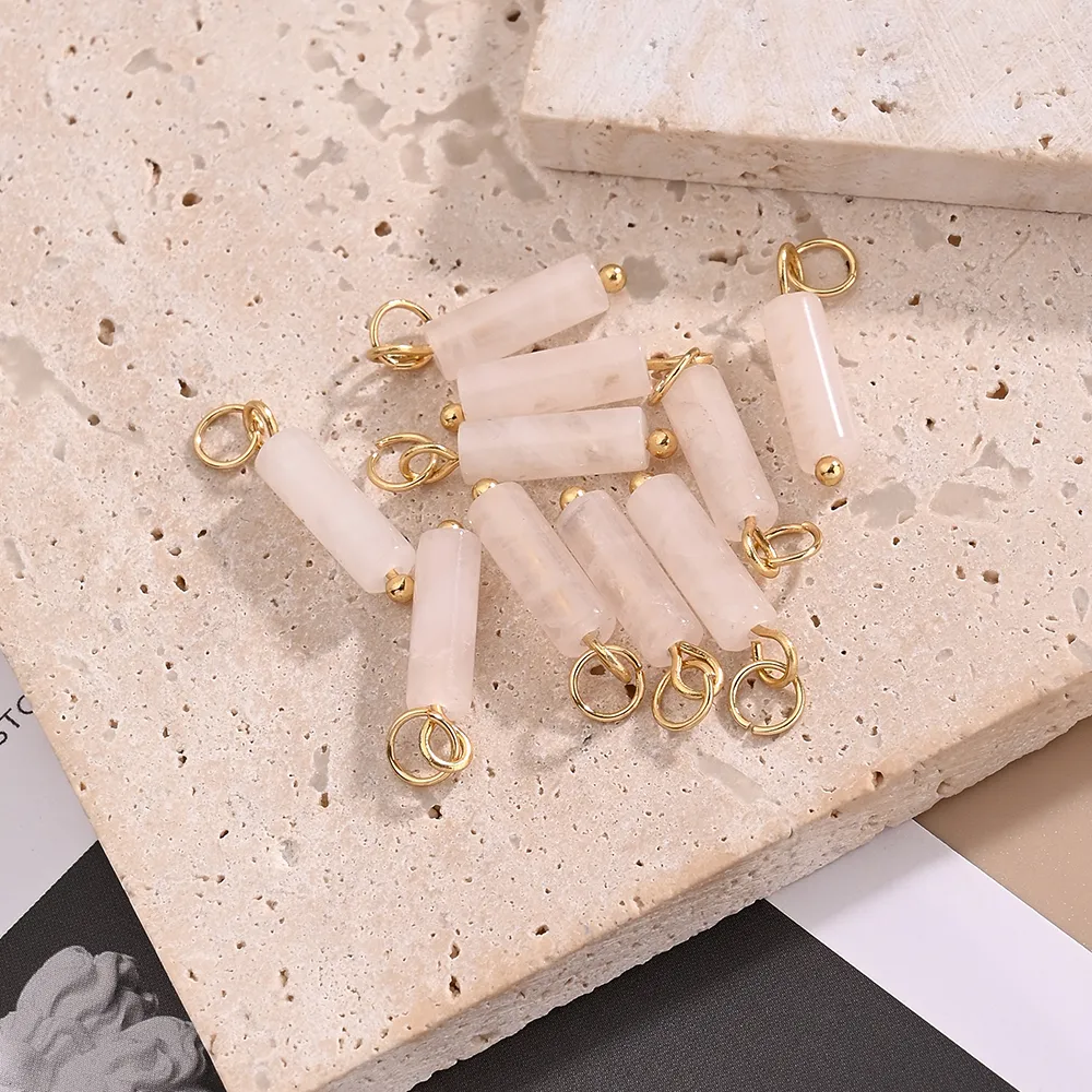 Casual Handmade Simple Style Marble Simple Solid Color 304 Stainless Steel Natural Stone Handmade Polishing Turquoise Amethyst  Tiger Eye Jewelry Accessories display picture 8